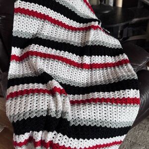 Striped Crochet Blanket